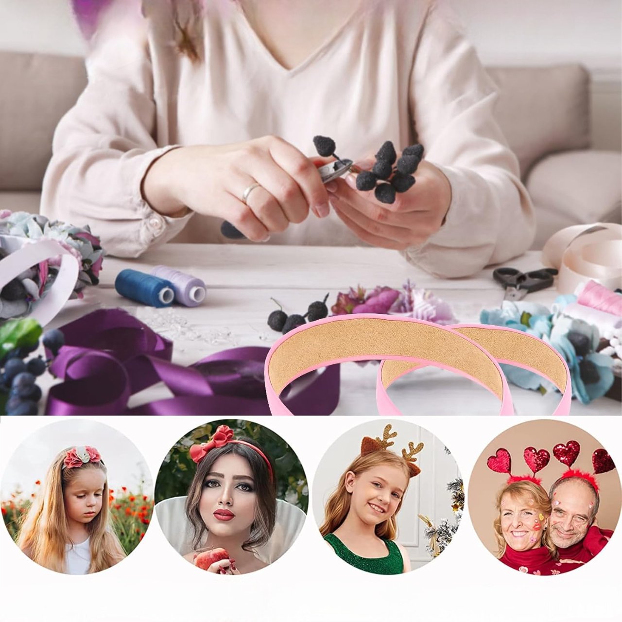 SilkBand™ - Rose - Ma Boutique Cheveux